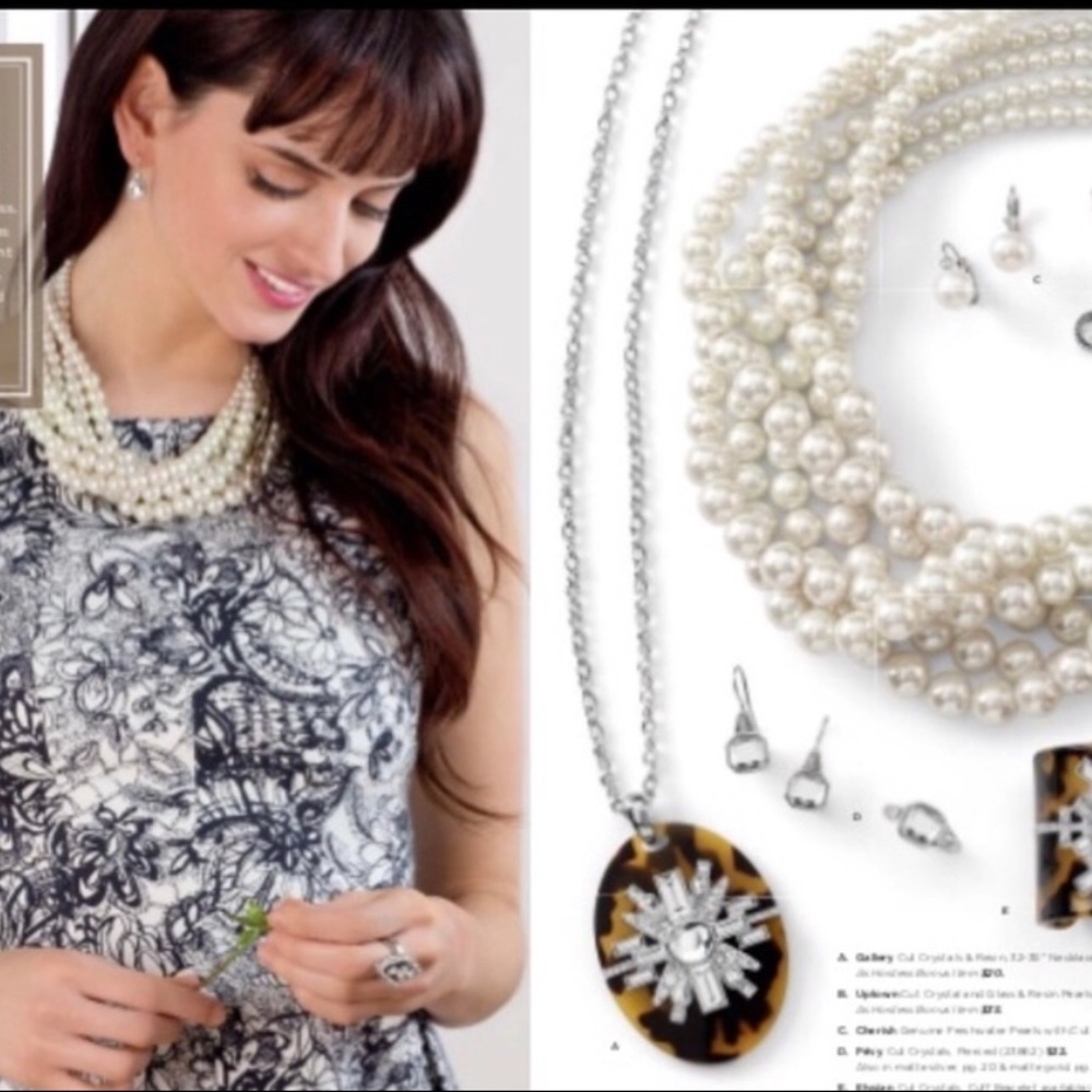 Lia Sophia Pearl Necklace With Extender